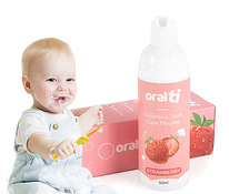Laste maasikamaitseline vahutav hambapasta Oralti, 50 ml