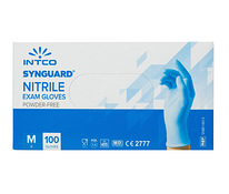 Nitriilkindad Intco Synguard, 100tk/pk must sinine S M L XL