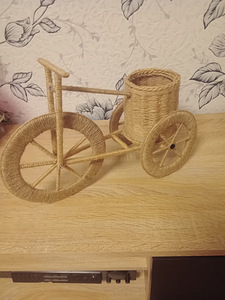 Велосипед подставка из джута