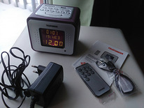 Радио-часы Telefunken TF-1575U, аккумулятор, пульт, MP3