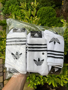 Белье Чёрные Высокие носки Adidas Nike