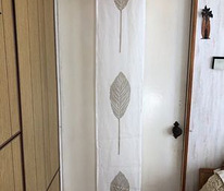 Панельная штора "Листья" бежевый, 216х31 см, 100% плювиал