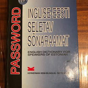 Password. Inglise-eesti seletav sõnaraamat