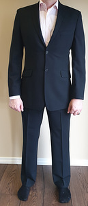 1x поношенный костюм Baltman + рубашка + галстук