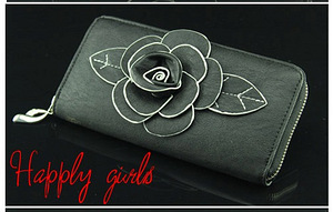 Новый красивый женский кошелёк с большой розой