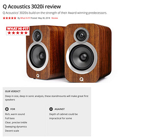 Kvaliteetsed Q Acoustics Q 3020i kõlarid