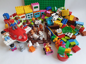 Lego Duplo + ehitusplaat