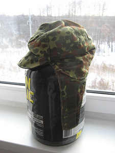 Немецкая армия осень-зима теплая шапка камуфляжная