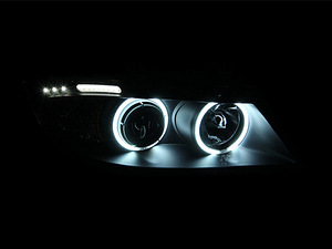 Фары Performance BMW E90 / E91 Black CCFL LED bar/ angels