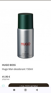 Hugo boss deodorant originaal