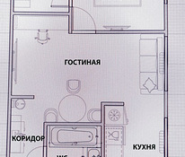 2-toaline korter Narvas