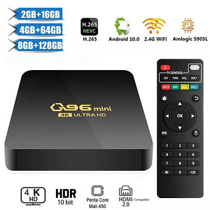 Smart TV box Q96, Android 10.0, 8 ГБ＋128 ГБ