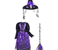 Детский костюм ведьмы ZUCOS, 3-4 года/110-120см