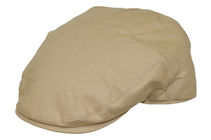 Denton Hats Summer Beige Cheshire Linen Flat Cap Size M 57