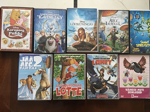 Laste DVD, Lotte, Jääaeg, Karupoeg Puhh, Sammy seiklused