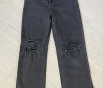 Черные джинсы H&M 158 с широкой штаниной