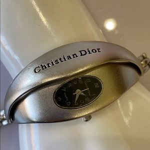 Винтажные стальные скрытые часы Christian Dior