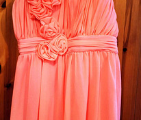 Шикарное розовое платье - L