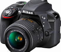 Peegelkaamera Nikon D3300 + laadija