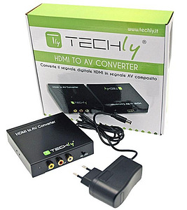 Techly HDMI to RCA composite video + audio stereo L/R conver