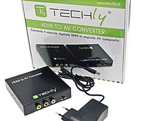 Techly HDMI to RCA composite video + audio stereo L/R conver