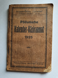 Põllumehe kalender käsiraamat 1925