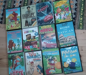 DVD диски с мультфильмами и фильмами 13 шт Borat Cars Lotte