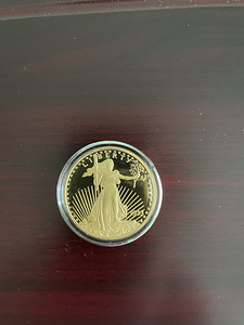 Монета копия 20 долларов с сертификатом