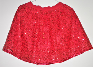 Lindex красная блестящая юбка (146/152 см)