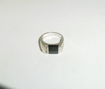 Кольцо из белого золота с бриллиантами 585 проба (№L182)