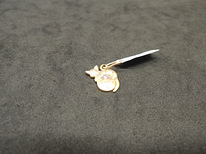 Золотой кулон с бриллиантами 585 проба (№L737)