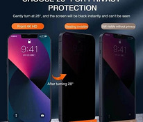 Защитное стекло Anti-Spy. iPhone 12-15 PRO MAX