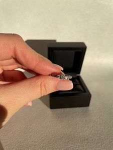 Кольцо с бриллиантами, Белое золото 750 пробы, 0,50 карата