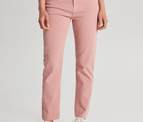 Новые розовые брюки с высокой талией, 36