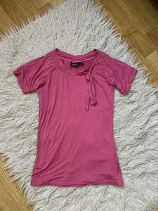 Женская розовая блузка, размер S