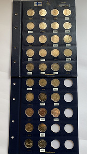 Набор из 2 евро юбилейных монет ФИНЛЯНДИЯ Unc 2004 - 2023.
