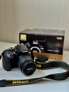 Nikon D3400 + 18-55 AF-P VR Kit + Mälukaart 32/64GB