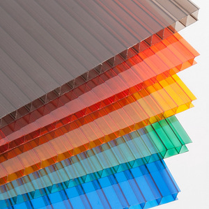 Värviline kihtplastik polükarbonaat 10 mm, UV-kaitsega