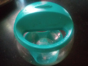 Круглый аквариум на 1,5 литра для петушка