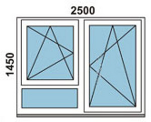 Pvc logi для индивидуальных размеров, готовые пвх окна