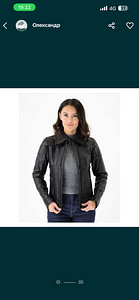 Куртка Knox Phelix black leather women size L