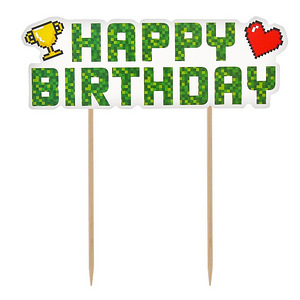 Торт Топпер Game On Happy Birthday