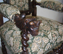 Кресло с драконами - трон