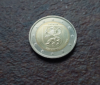 2 евро Латвийская Латвийская Видземе 2016г.