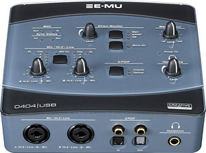 E-MU 0404 USB. Audio/MIDI Interface.