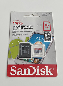 SanDisk Ultra Android microSDHC 16/32GB 80MB/s