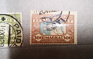 Старые эстонские почтовые марки
