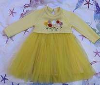 Желтое платье ручной работы