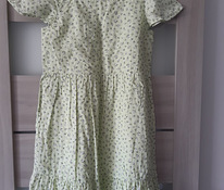 UUS!H&M салатовое платье с цветами XS-M