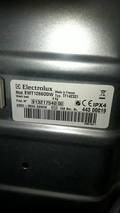 Pesumasin Electrolux EWT1266ODW varuosad (2 foto / 2)